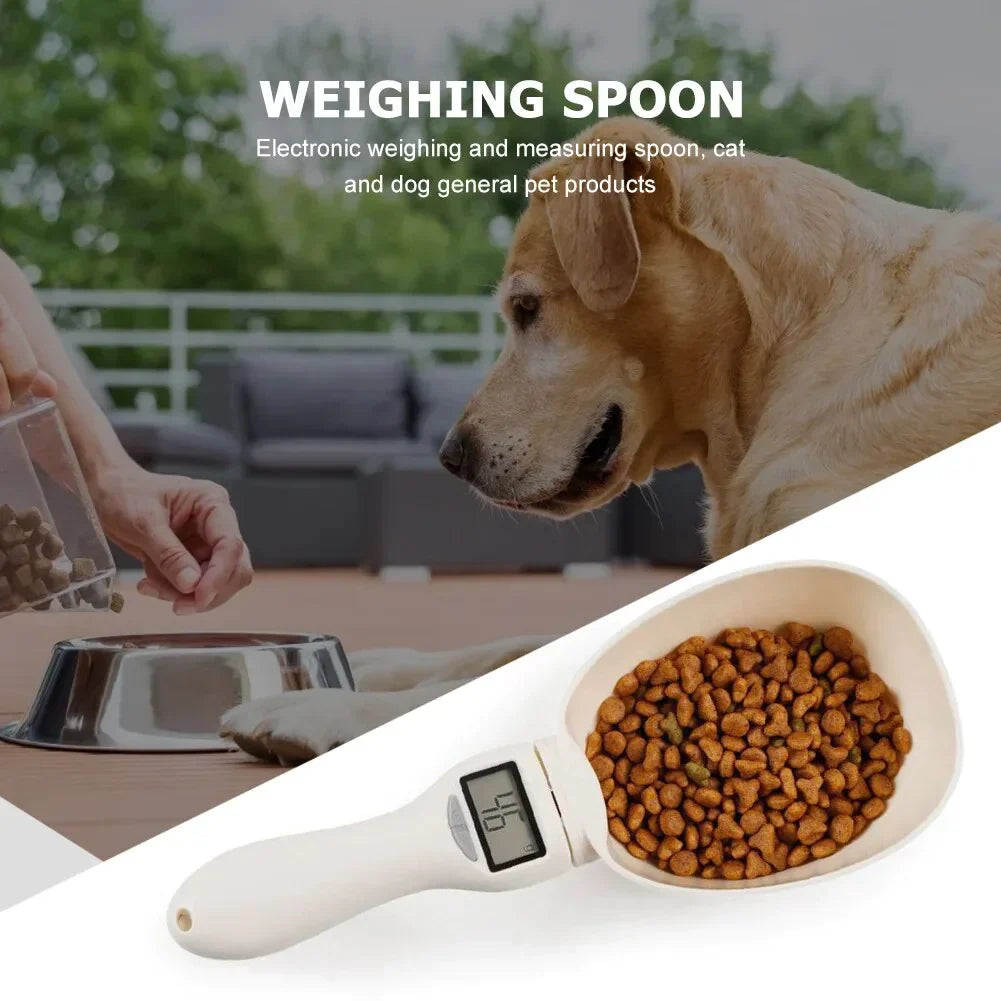 Báscula de Comida para Mascotas con Pantalla LCD