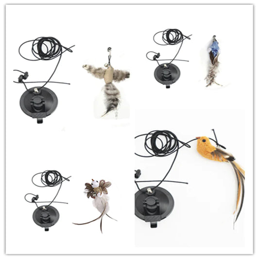 Juguete para gatos con puerta colgante