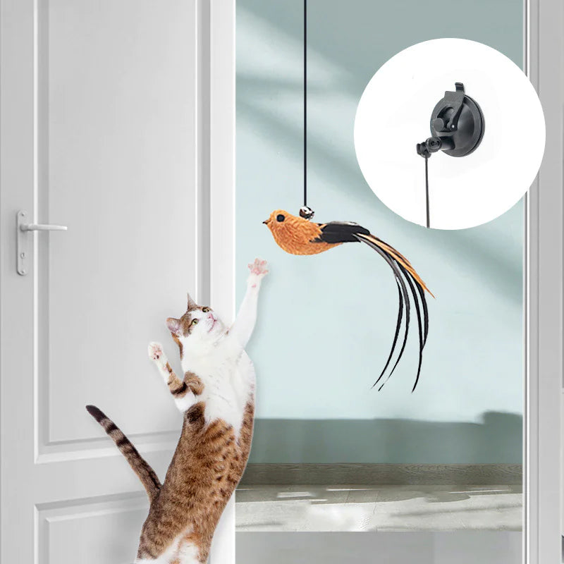Juguete para gatos con puerta colgante